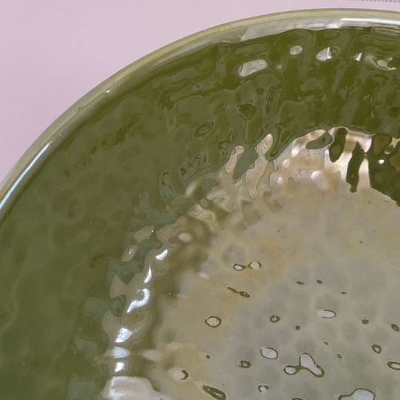 Green Textured Ceramic 8” Bowl - Made in ITALY - Picture 8 of 9